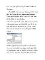 Cẩm nang “chế tạo” status “quái chiêu” trên Yahoo! Messenger ppt