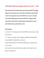 Mốc phát triển khả năng giao tiếp của trẻ từ 0 – 1 tuổi ppt