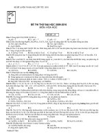 45 ĐỀ LUYỆN THI ĐẠI HỌC CẤP TỐC - (35)