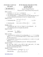 Đề và ĐA thi HSG 2010 Bắc Giang