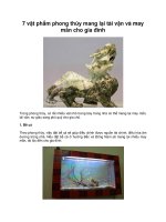 7 vật phẩm phong thủy mang lại tài vận và may mắn cho gia đình pps