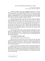 TÁI cơ cấu NGUỒN vốn CHO đầu tư CÔNG