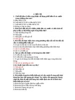 Bài trắc nghiệm về tiền tệ potx