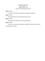 Đề kiểm tra HKII Địa 7,8,9 ( 09-10)