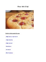 Pizza thời cổ đại ppt