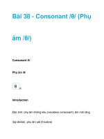 Bài 38 - Consonant /θ/ doc