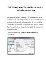 Trả lời email trong Thunderbird với nội dung trích dẫn - quote ở trên Rất nhiều docx