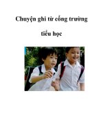 Chuyện ghi từ cổng trường tiểu học pptx