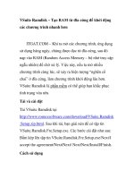 VSuite Ramdisk – Tạo RAM từ đĩa cứng để khởi động các chương trình nhanh hơn ppsx