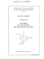 SỐ PHỨC VÀ ỨNG DỤNG pot