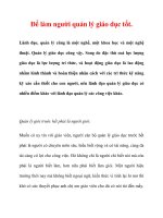 Để làm người quản lý giáo dục tốt. doc