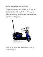 Chế đồ điện tử thông minh lên xe máy pptx