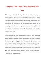 Nguyên lý ”tĩnh – động” trong nghệ thuật lãnh đạo ppt