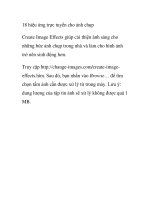 18 hiệu ứng trực tuyến cho ảnh chụp pdf