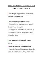 BÀI 64. SINH HỌC VÀ VIỆC QUẢNLÍ TÀI NGUYÊN THIÊN NHIÊN ppsx