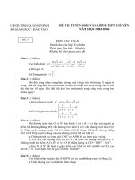 Đề chuyên Hạ Long 2003-2004 (các lớp tự nhiên)