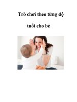 Trò chơi theo từng độ tuổi cho bé ppsx