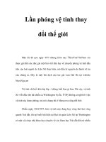 Lần phóng vệ tinh thay đổi thế giới docx
