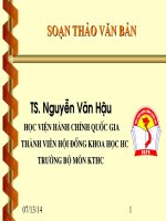 BG soan thao van ban ppt