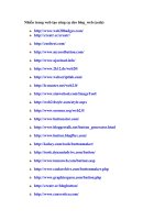 Danh sách một số trang web tạo Code cho blog_web