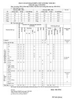 BÁO CÁO KẾ HOẠCH BIÊN CHẾ NĂM HỌC 2010 - EADAH