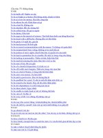 Cấu trúc TV thông dụng