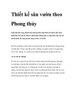 Thiết kế sân vườn theo Phong thủy docx
