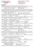 Đề Hóa Thi Thử  Đại Học 2010 ( lần 5)