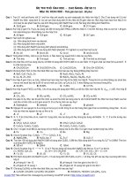 Đề thi thử hoá đại học năm 2009 - đề 8 ppt