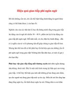 Hiệu quả giao tiếp phi ngôn ngữ docx