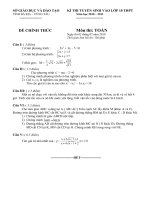 đề thi vào 10 vũng tàu 2010 có đáp án