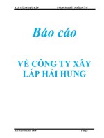 Báo cáo VỀ CÔNG TY XÂY LẮP HẢI HƯNG doc