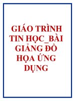 giáo trình tin học_bài giảng đồ họa ứng dụng