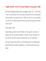 Nghệ thuật trút bỏ căng thẳng trong giao tiếp docx