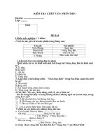 kiem tra 1 tiet van - phan Tho