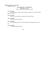 Đề thi HKII Địa 7