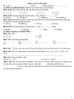 Tài liệu ôn vào lớp 6 chọn