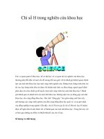 Chỉ số H trong nghiên cứu khoa học ppsx