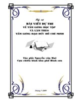 du thi tam g­uong dao duc Ho Chi Minh