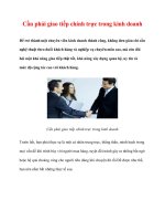 Cần phải giao tiếp chính trực trong kinh doanh potx