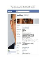 Tùy chỉnh trang Facebook Profile của bạn pot