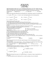 ĐỀ THI THỬ ĐH MÔN LÝ 2010 SỐ 1