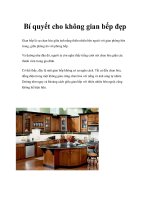 Bí quyết cho không gian bếp đẹp Gian bếp là sự chan hòa giữa ánh nắng thiên pps