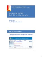 Bài 3: Các hệ thống ứng dụng pps