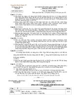 Đề + ĐA chuyên Hóa Thái Bình  10-11