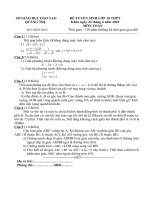 Đề tuyển sinh lớp 10 THPT + Đáp án năm 2010