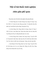 Một số bài thuốc kinh nghiệm chữa giãn phế quản ppt