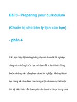 Bài 3 - Preparing your curriculum doc