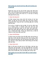 Ảnh hưởng các yếu tố sinh học đến sinh trưởng của vi sinh vật pptx