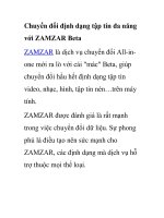 Chuyển đổi định dạng tập tin đa năng với ZAMZAR Beta ppt